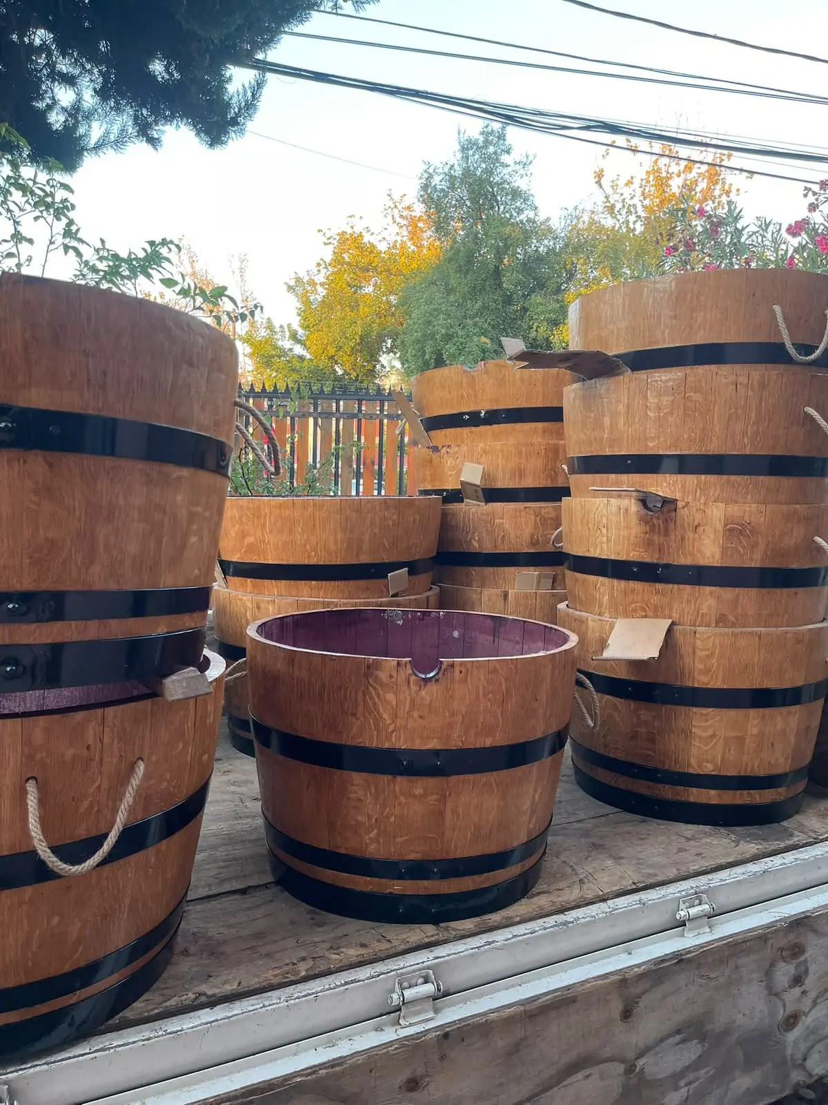 Inventario de barricas y medias barricas en preparación